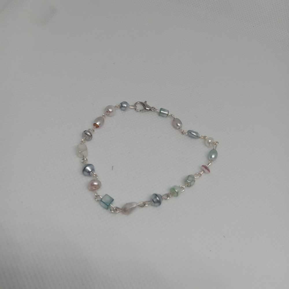 Hand Crafted Multicolor Pearl Bracelet